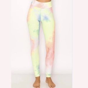 TIE DYE Booty Yoga Pants Women High Waisted